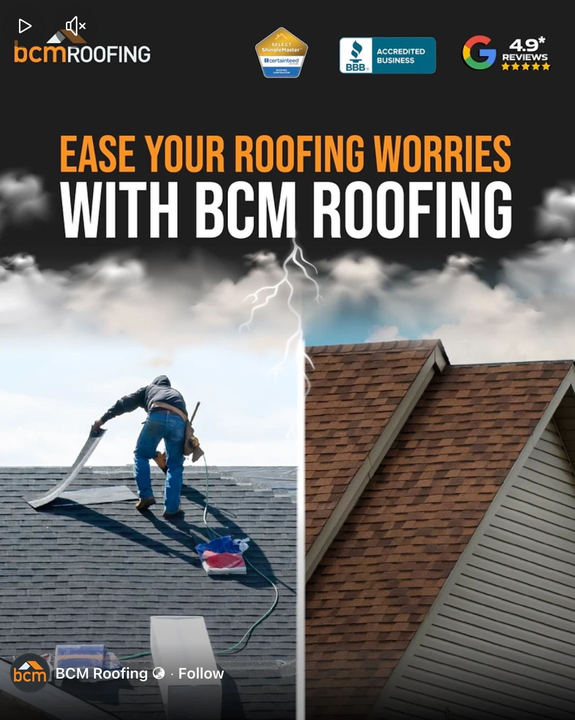 Gutter caps home service video ad